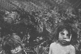 Niños kawéskar, hacia 1920