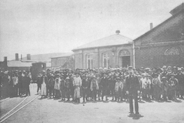 Obreros de la Compañía Refinadora de Azúcar de Viña del Mar, hacia 1887