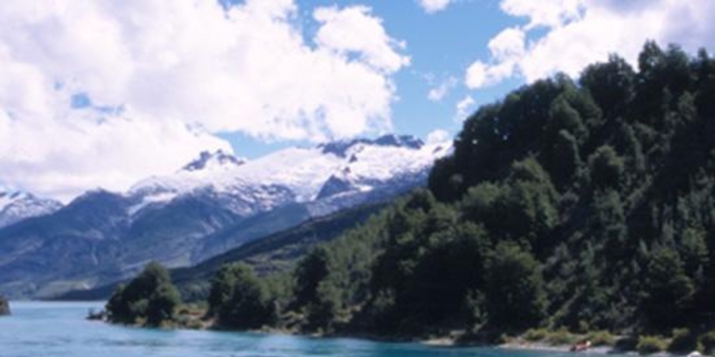 Lago Bertrand, junto al desagüe del lago General Carrera, Aysén, 2001