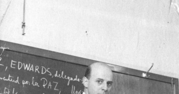 Jaime Eyzaguirre, profesor en la Escuela de Derecho de la Universidad de Chile, 1950