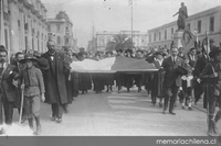 Desfile en homenaje a la Ley de Instrucción Primaria Obligatoria, 1920