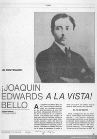 Joaquín Edwards Bello a la vista!