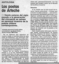 Antología : Los poetas de Arteche