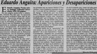 Eduardo Anguita : apariciones y desapariciones