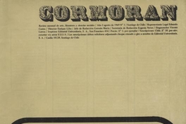 Revista Cormorán, n° 1, agosto de 1969
