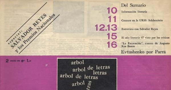 Árbol de letras nº 2, enero 1968