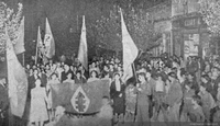 Falange Nacional, 1941. Provincia de O´Higgins. La Falange de Rengo es uno de los núcleos más activos y luchadores
