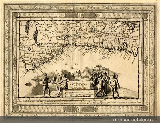 Les cotes du Chili et du Perou, dans l'Amerique Meridionale, exactement visitées et décrites en l'an 1598