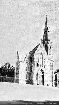 Iglesia en la Plaza de Arica, hacia 1920