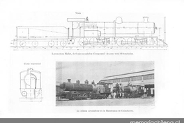 Ferrocarril de Arica a La Paz : la locomotora Mallet, hacia 1913