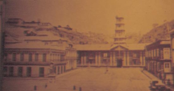 Valparaíso, edificio de la Aduana, 1835