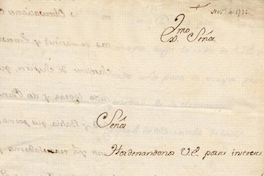 [Carta] 1735 Nov. 4, Cartagena [a] Joseph Patiño[manuscrito]
