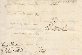 [Carta] 1737 Ene. 2, Quito [a] Jph. Patiño[manuscrito]