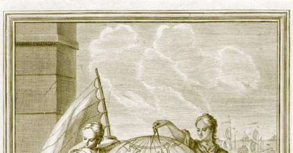 Las musas de las matemáticas, la geometría y la física, 1748