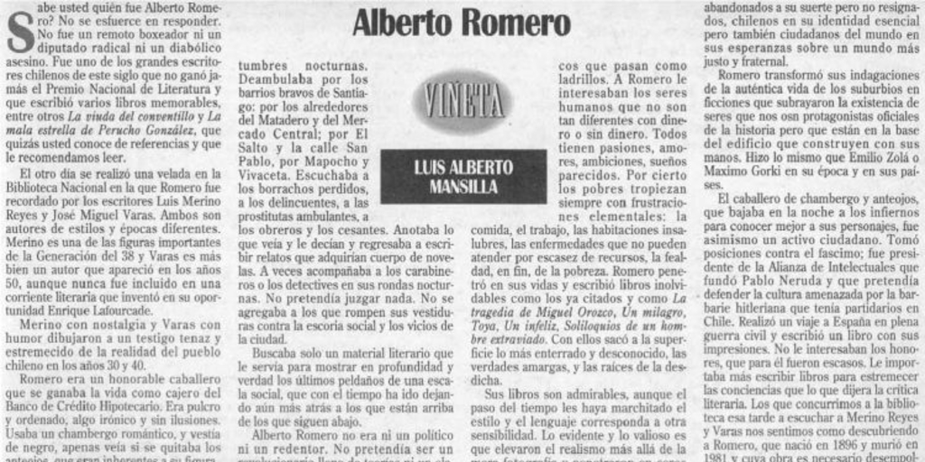 Alberto Romero : viñeta