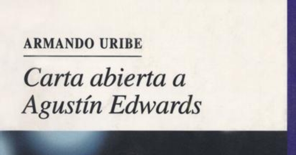 Carta abierta a Agustín Edwards
