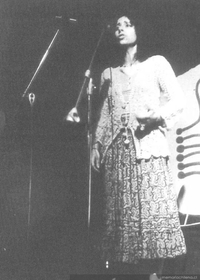 Isabel Aldunate, en una actividad de la ACU, 1979