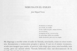 Neruda en el exilio