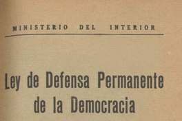 Ley de Defensa Permanente de la Democracia