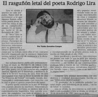 El rasguñón letal del poeta Rodrigo Lira