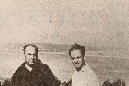 Jorge Edwards junto a Pablo Neruda