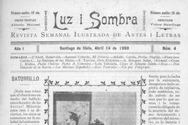 Luz i sombra : n° 4 : 14 de abril de 1900