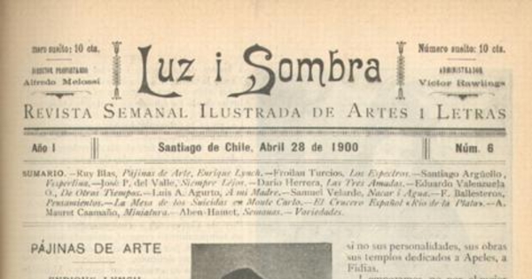 Luz i sombra : n° 6 : 28 de abril de 1900