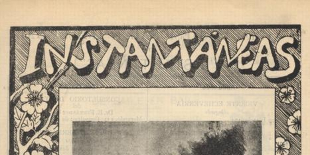 Instantáneas : semanario festivo, literario, artístico y de actualidades : n° 21 : 19 de agosto de 1900