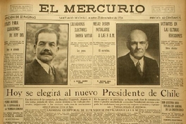 El Mercurio en el día de las elecciones, 1938