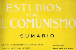 Estudios sobre el comunismo : n° 42, octubre-diciembre de 1963
