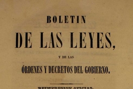 Facultades extraordinarias, Santiago, noviembre 9 de 1836