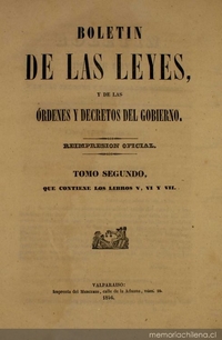 Sentencias de los jueces, Santiago, febrero 2 de 1837