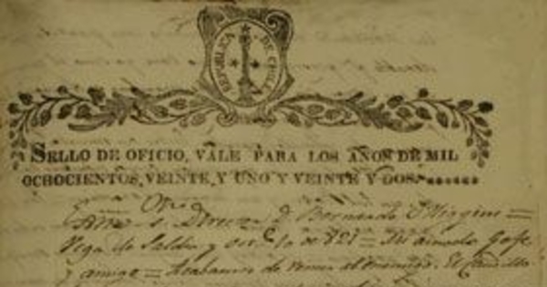 [Carta] 1821 Oct. 10, Vega de Saldía [al] Ex[elentisi]mo s[eñ]or Director Bernardo O'Higgins[manuscrito]