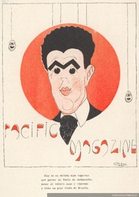 Caricatura de Alberto Edwards, 1912