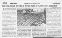 Evocación de don Francisco Antonio Encina