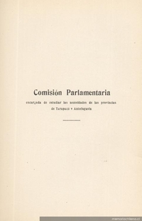 Discurso pronunciado por el presidente de la Comisión, diputado Enrique Oyarzún en sesión del 7 de noviembre de 1913