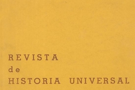 Revista de historia universal : n° 1, 1985