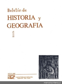 Boletín de historia y geografía : n° 1, 1986