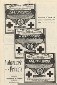 Laboratorio Francia : fábrica de productos farmacéuticos : aseptoformo