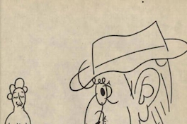 Caricatura del crítico de arte Richon-Brunet