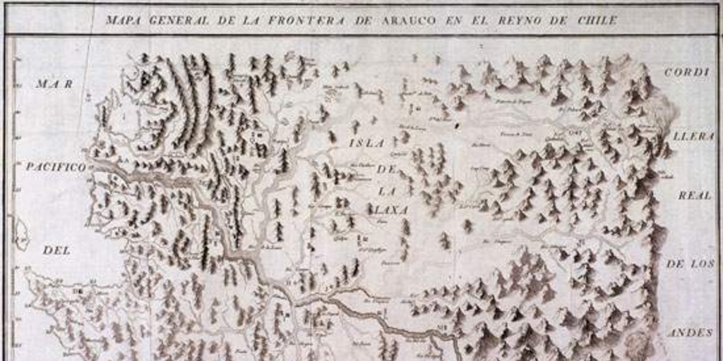 Mapa General de la Frontera de Arauco en el reyno de Chile, 1795
