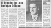 El legado de Luis Enrique Délano : en la Casa de la Cultura de Cartagena