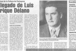 El legado de Luis Enrique Délano : en la Casa de la Cultura de Cartagena