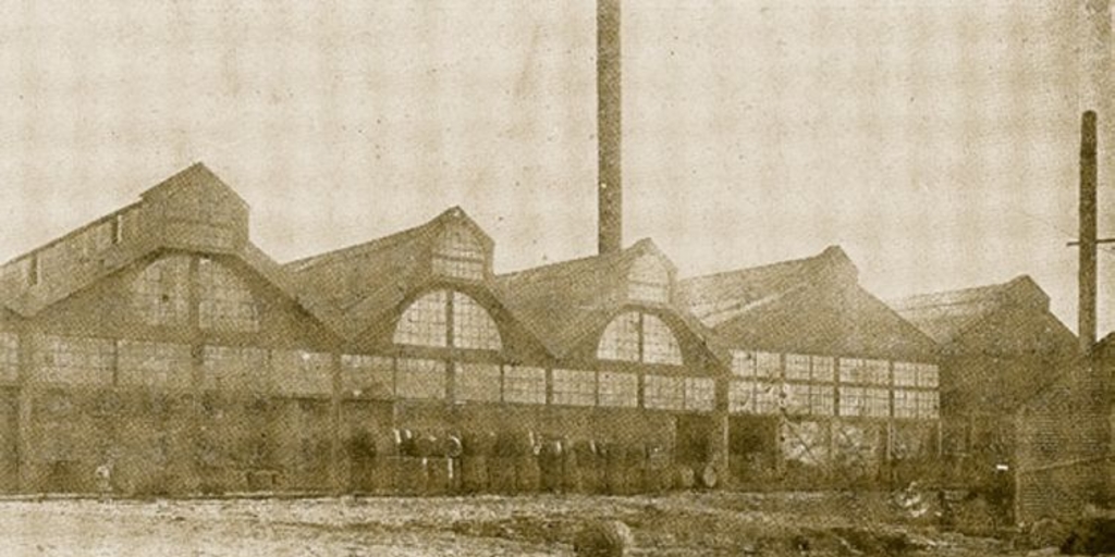 Fábrica de conservas de la Sociedad Frigorífica de Punta Arenas, 1920