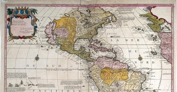 L'Amérique Meridionale et Septentrionali, 1705