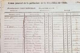 Censo jeneral de la población de la República de Chile