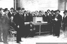 Mesa de votación, elección presidencial de 1915
