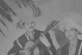 Los Quincheros, ensayando en radio Minería, 1946