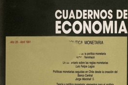 Políticas monetarias seguidas en Chile desde la creación del Banco Central