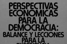 Políticas recientes de liberalización y estabilización en los países de Cono Sur : el caso chileno : 1974-1982